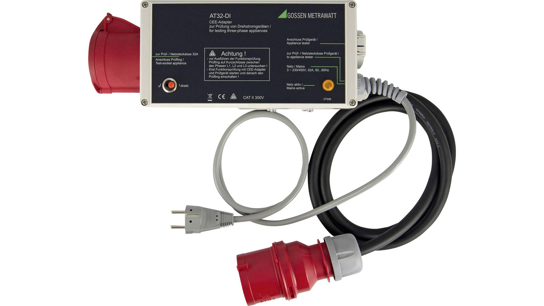 Gossen-Metrawatt-AT32-DI-Drehstrom-Messadapter-AT32-DI-Z750B