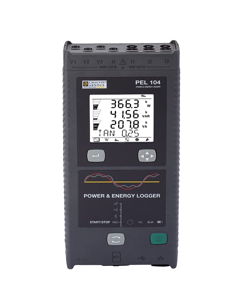 C.A PEL 104 Leistungs- und Energierecorder ohne Stromwandler