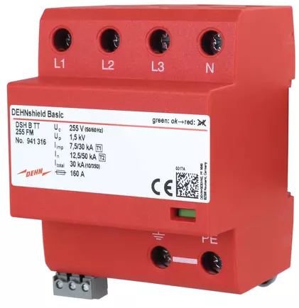 Dehn anwendungsoptimierter Kombi-Ableiter DEHNshield TT Basic FM
