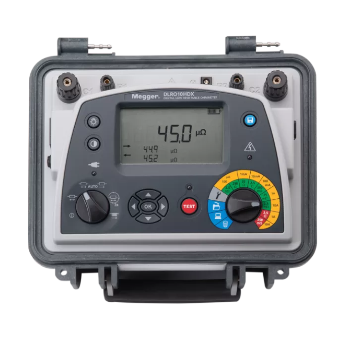 Megger DLRO10HDX + KC1-C & TL3 Widerstandsmessgerät
