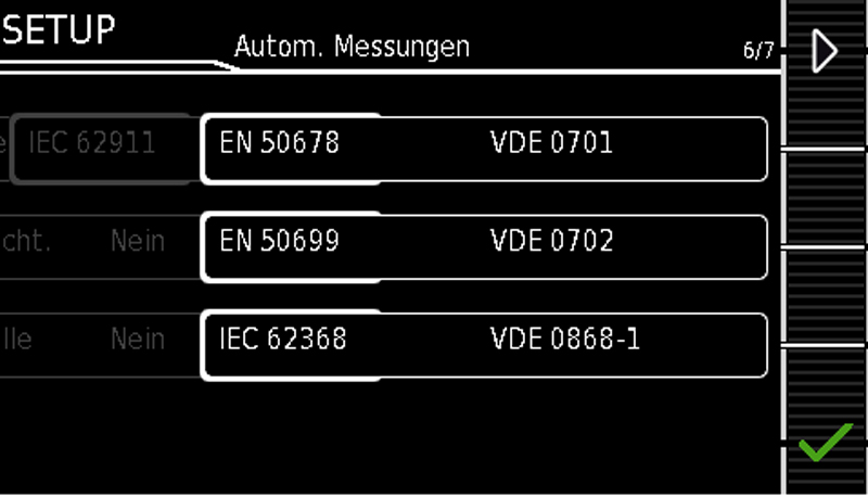 Umstellung des SECUTEST auf die Normen DIN EN 50678/DIN EN 50699 (Aktivierung der Prüfabläufe)