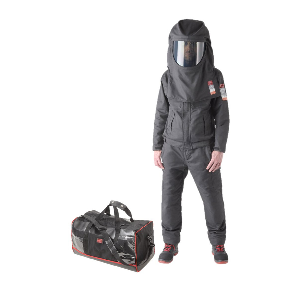 CATU Schutzkleidung gegen Störlichtbogen Klasse 2 (APC 2) ATPV 40 cal/cm²-Set mit Schutzhaube