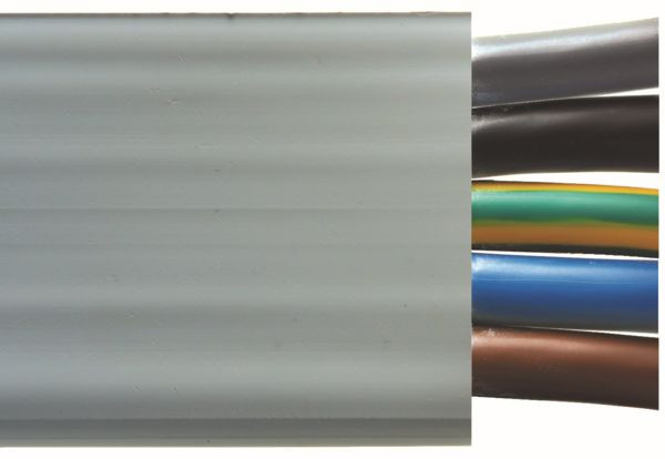 Woertz Flachkabel 5G16mm² PVC GR Ölfest